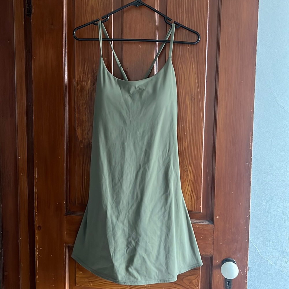 Green tennis dress